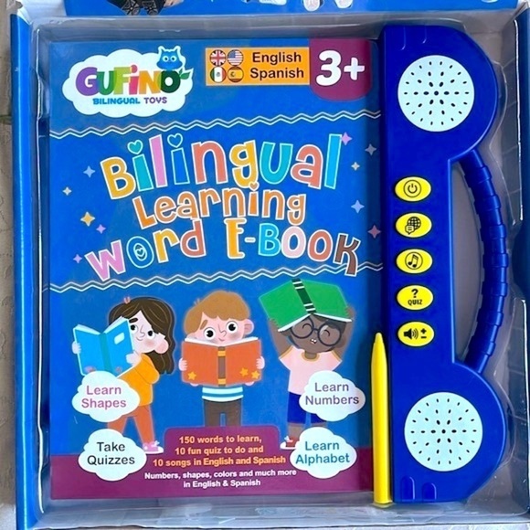 Brand New Bilingual Interactive Learning Word E-Book & Flashcards Toy Spanish - Picture 7 of 16